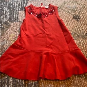 Jcrew girls red dress with 🌺 detail 4T